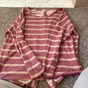 BKE split and button back sweater.